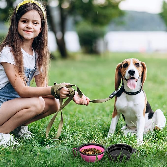 Dog Bowl Pet Collapsible Bowls, 2 Pack Collapsible Dog Water Bowls - Image 3