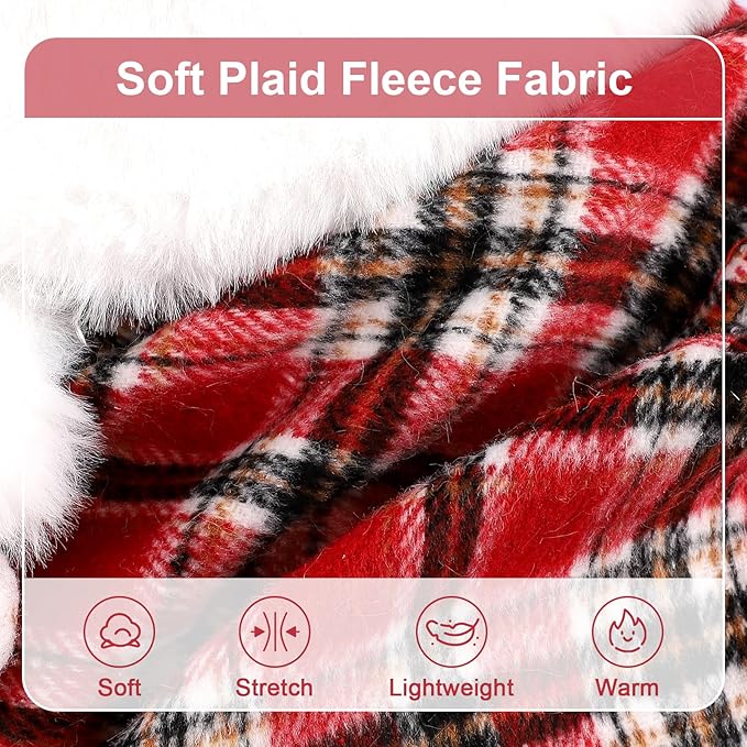 Sebaoyu Dog Sweater Dress, Winter Cute Warm Fleece Dog Sweater Dresses - Image 2