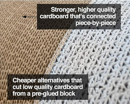 PetFusion Jumbo Cat Scratcher Lounge, and Hide100% Recyclable Cardboard Cat - Image 2
