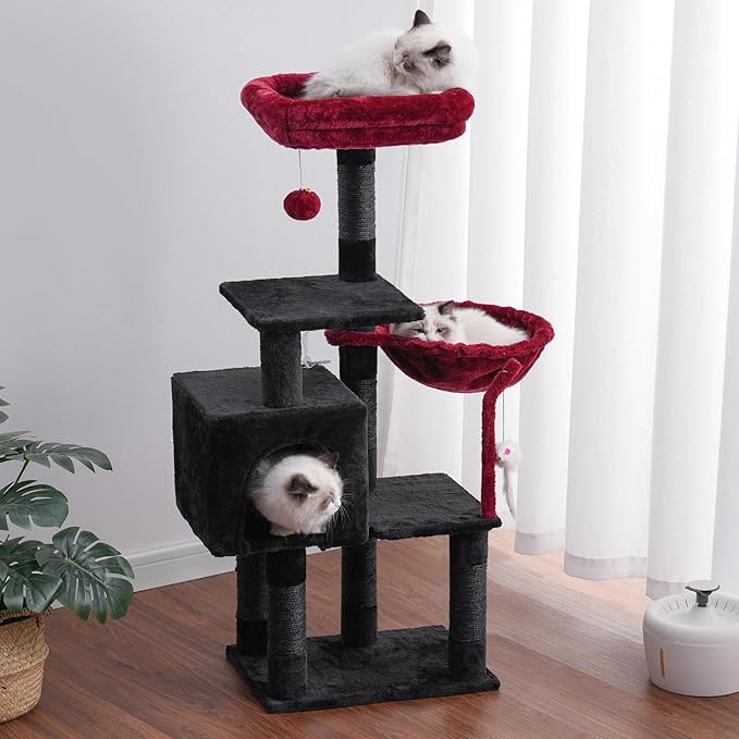 Heybly Cat Tree with Toy, Cat Tower condo - Image 8