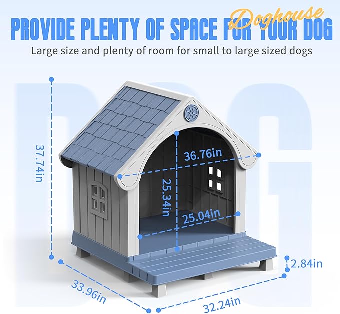 DRATO Dog House Resin Dog Kennel - Image 2
