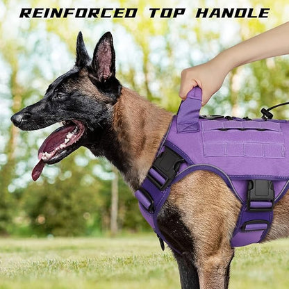 WINGOIN Purple Tactical Dog Harness - Image 4