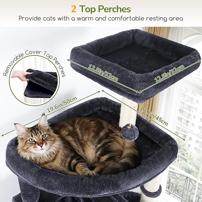 Globlazer 83in Heavy Duty Cat Tree, Giant Cat Tower - Image 4