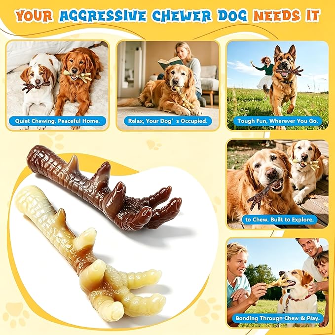 WOWBALA Dog Toys for Aggressive Chewers, 2 Pack Indestructible Dog Toy for - Image 5