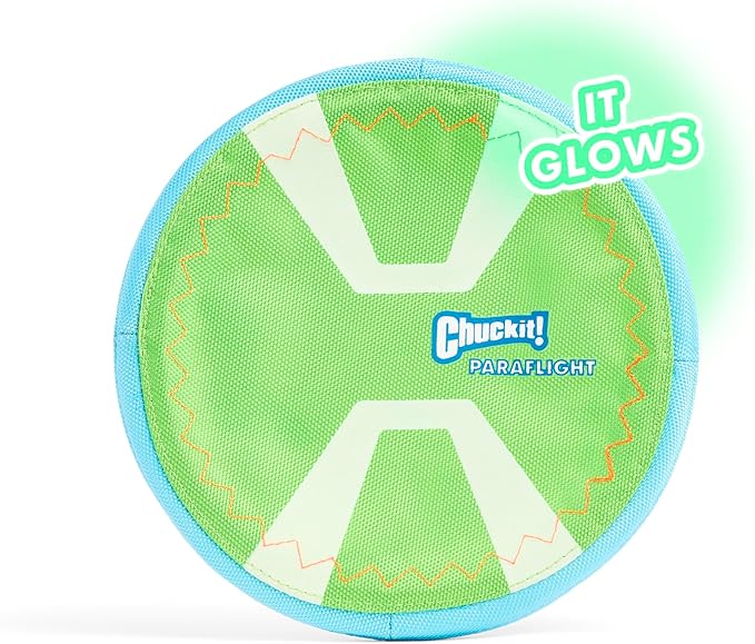 Chuckit! Max Glow Paraflight Flying Disc Dog Toy - Image 3