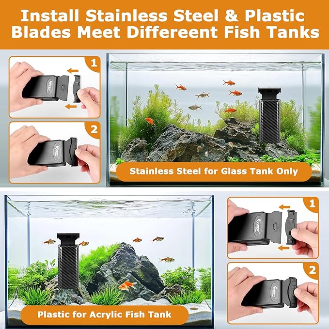 hygger Magnetic Fish Tank Cleaner, Aquarium Glass Cleaner - Image 5