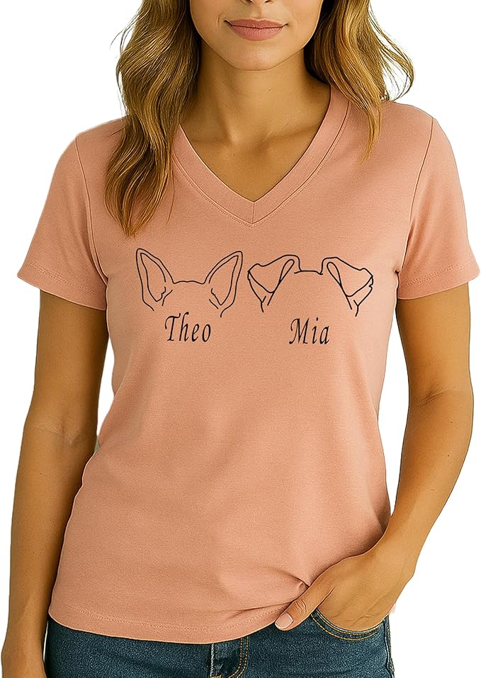 Custom Dog Mom Shirt Personalized Dog Ears Sweatshirt - Image 8