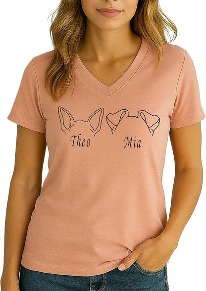 Custom Dog Mom Shirt Personalized Dog Ears Sweatshirt - Image 8