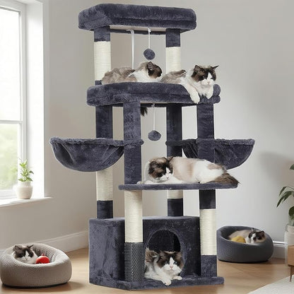 Hey-brother Cat Tree Tower, Scratching Posts by Hey-brother