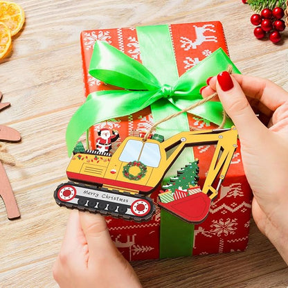 Personalized Excavator Christmas Ornament Xmas Construction Truck Ornaments - Image 7