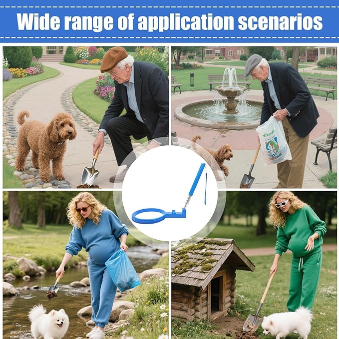 Pooper Scooper, Extendable Handle Bend-Free Pet Waste Collector - Image 4
