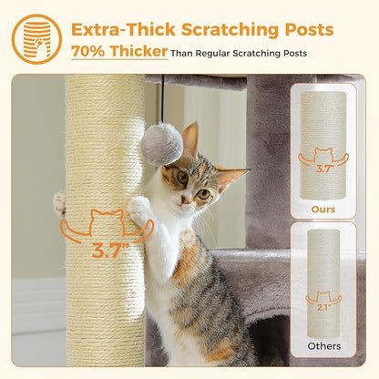 MUTTROS Large Cat Tree with Reinforced Scratching Posts - Image 3