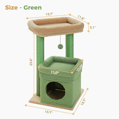 PEQULTI Cat Tree Cactus Cat Tower - Image 4