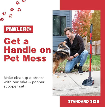 Pawler Pooper Scooper for Large Dogs and Small Dogs, Metal Poop Scooper Set - Image 2