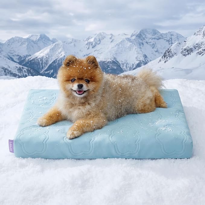 LE SURE Cooling Dog Bed for Small Dogs, Q-Max>0.5 Cooling Mat by Lesure
