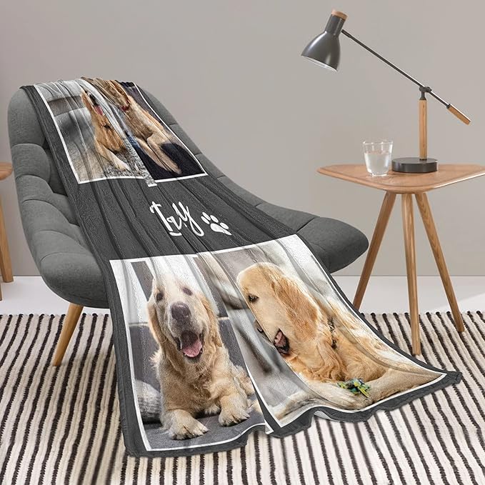 Personalized Pet Memorial Gifts, Custom Dog Blanket - Image 3