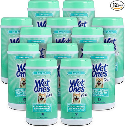 Wet Ones for Pets Hypoallergenic Multipurpose Dog Wipes by WetOnes