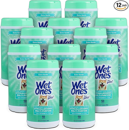 Wet Ones for Pets Hypoallergenic Multipurpose Dog Wipes by WetOnes