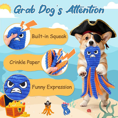 Zeaxuie Interactive Dog Toys for Chewers, 2 Pack No Stuffing Dog Toys for - Image 3