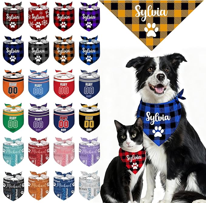 Custom Dog Bandana Personalized Dog Bandanas by Unknown