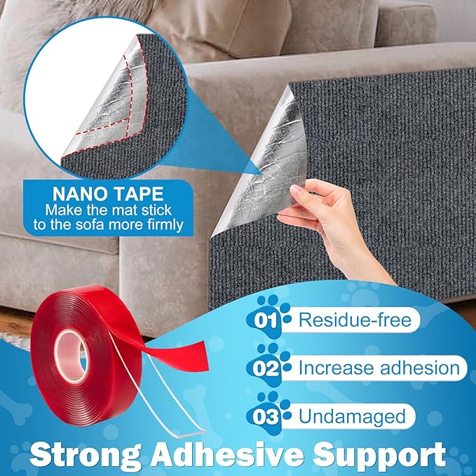 ENONCI 23.6x15.8 Cat Wall Scratcher Mat - Image 5