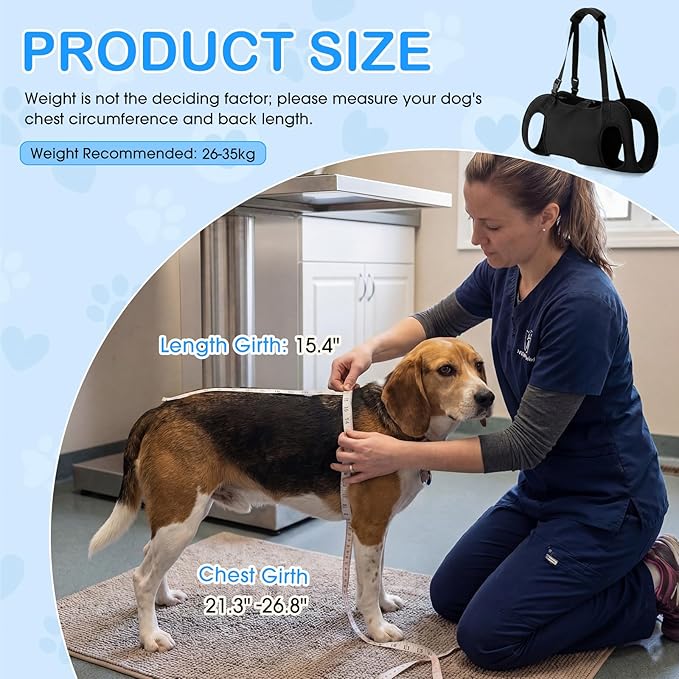 Shinylin Dog Carry Sling Emergency Backpack Pet Legs Support and Rehabilitation - Image 4