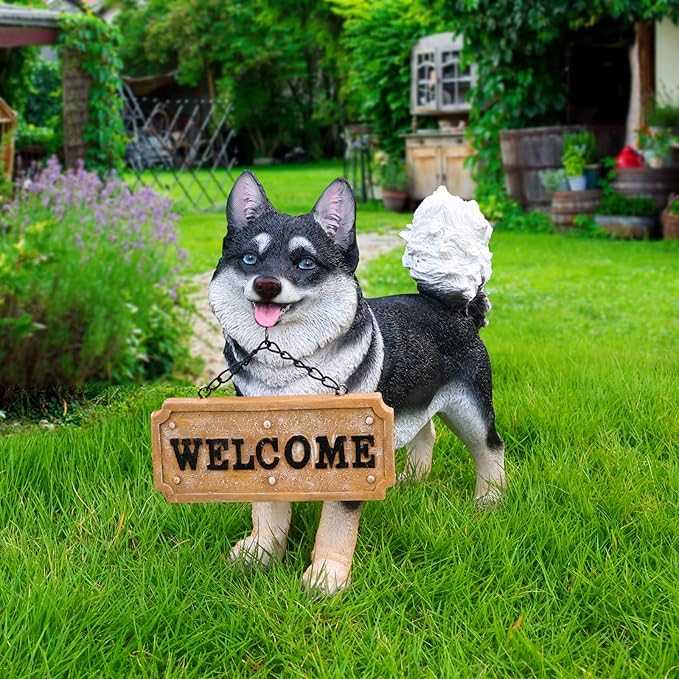 Shiba Inu Dog Garden Statue - Image 6