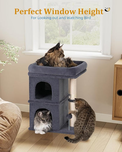 Aechonow Cat Tree for Large Cat, 19x16.5In Large Cat Perch, Adult Cat Tower for - Image 6