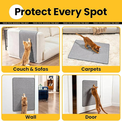 Conlun Cat Scratcher Mat, Natural Sisal Cat Scratch Pad - Image 5
