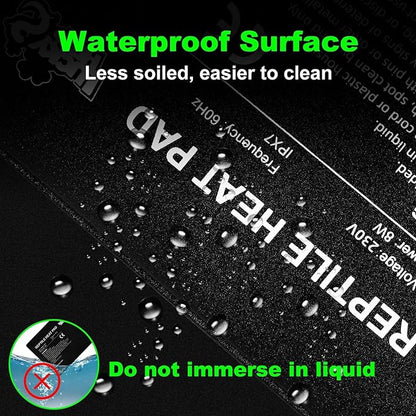 LUCKY HERP Reptile Heat Pad 8x18 Inch 24w, Under Tank Terrarium Heating Pad - Image 3