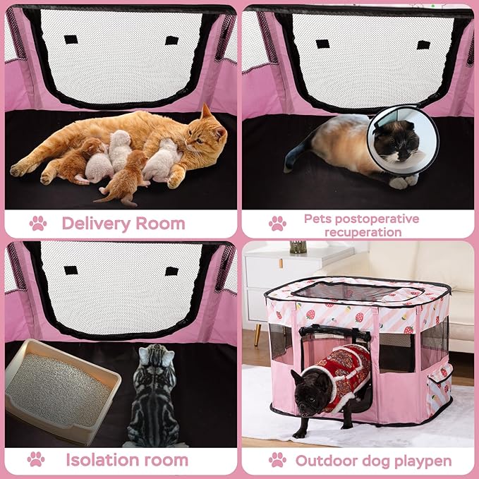 Portable Pet Playpen, Cat Playpen - Image 9