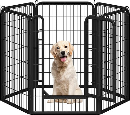 Yaheetech Dog Playpen Outdoor, 40 inch 6 Panels Dog Pen Indoor Heavy Duty Puppy by Unknown