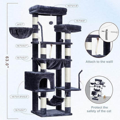 Gitelsnour Cat Tree, Cat Tower for Large Cats - Image 6