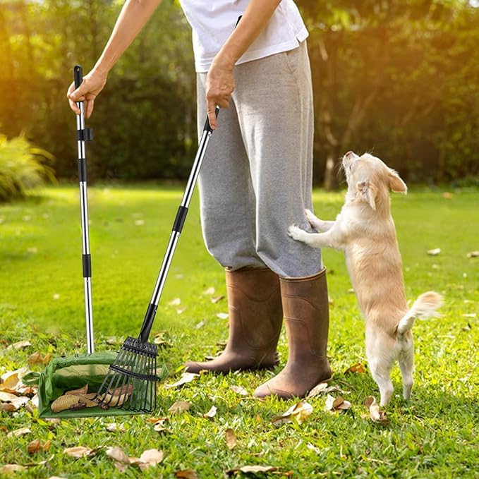 Toozey Dog Pooper Scooper for Large Dogs — Long Handle Poop Scooper for Yard Use - Image 6