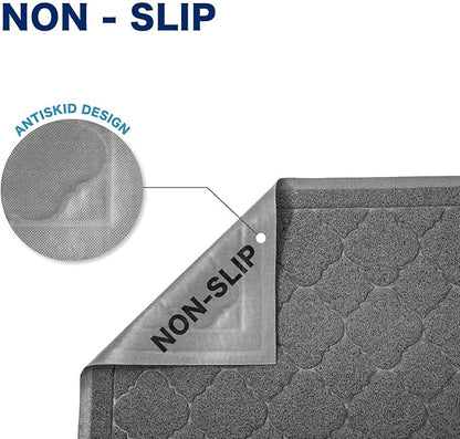 WePet Cat Litter Box Mat, Kitty Premium PVC Pad, Durable Trapping Rug, - Image 3