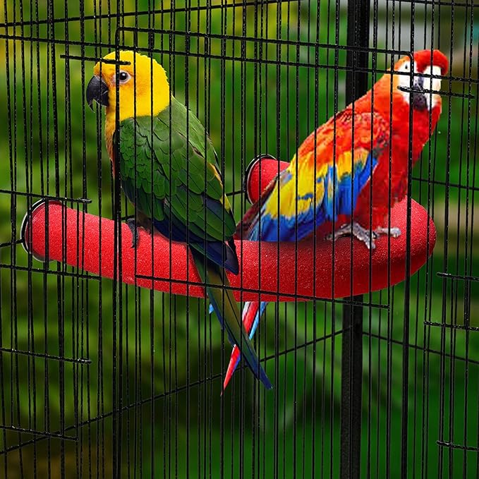 FrgKbTm U Shape Parrot Perch Stand Toy Bird Platform Sand Paw Grinding Clean - Image 3