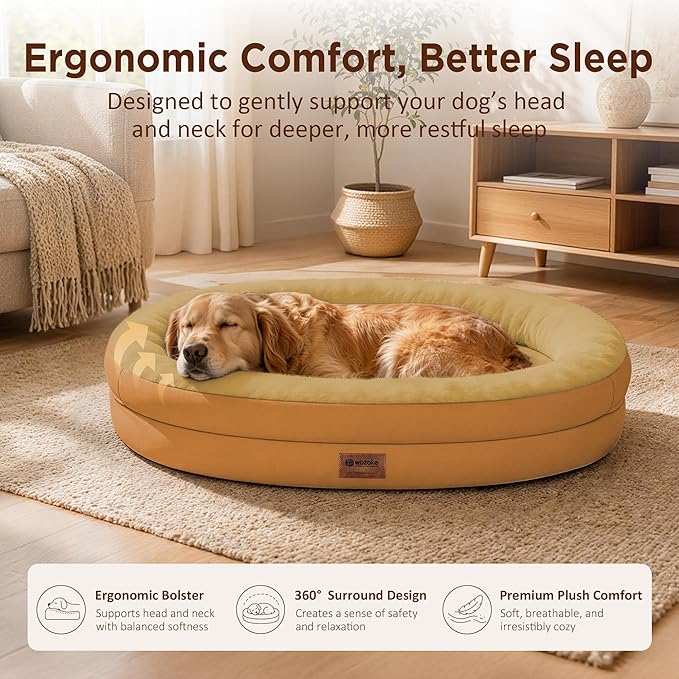Orthopedic Dog Bed for Extra Large Dogs, XL Waterproof Dog Bed - Image 3