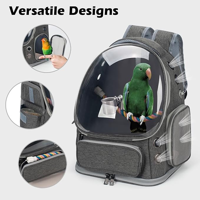 Bird Backpack Carrier Travel Cage - Image 7