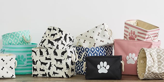 Bone Dry Pet Storage Collection Paw and Bone Print, Medium Rectangle - Image 6