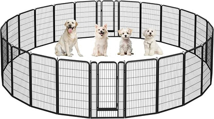 Yaheetech Dog Playpen Outdoor, 47 inch 24 Panels Dog Pen Indoor Heavy Duty by Unknown