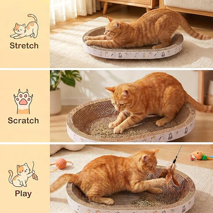 PatiencET Oval Cat Scratcher Lounge - Image 5