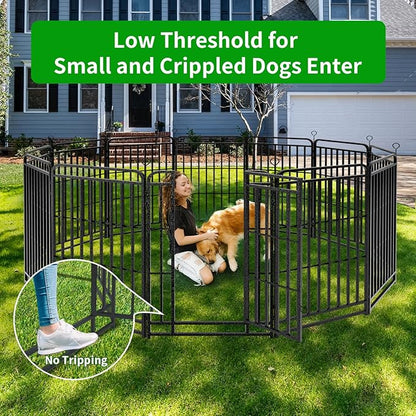 Kfvigoho Heavy Duty Dog Playpen: 16 Steel Panels 47" Height, Square Steel Pipe - Image 3
