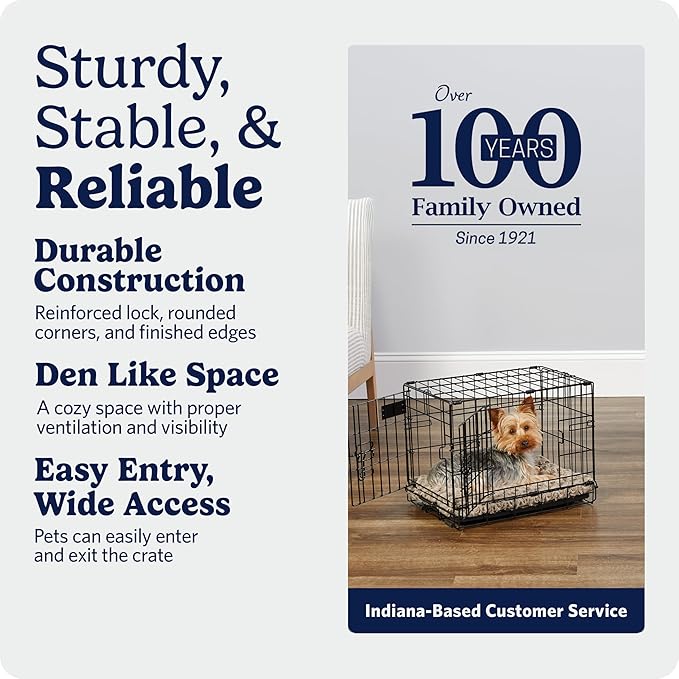 MidWest Homes for Pets 18-Inch iCrate for Tiny Breeds, Double Door Folding Dog - Image 6