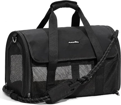 FUKUMARU Cat Carrier, Light & Airy Pet Carrier, 2-in-1 Shoulder Strap Leash by FUKUMARU