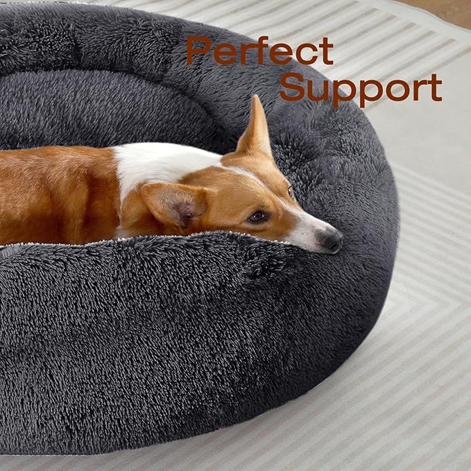 JOLLYVOGUE Dog & Cat Bed, Calming Anti-Anxiety Pet Bed - Image 2