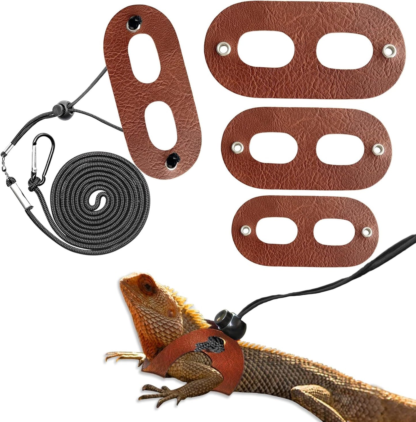 Bearded Dragon Travel Backpack with Harness and Leash Set,Lizard Backpack Travel Carrier,Space Capsule Clear Bubble Window Astronaut Reptile Carrier Backpack for Kids, Airline Approved