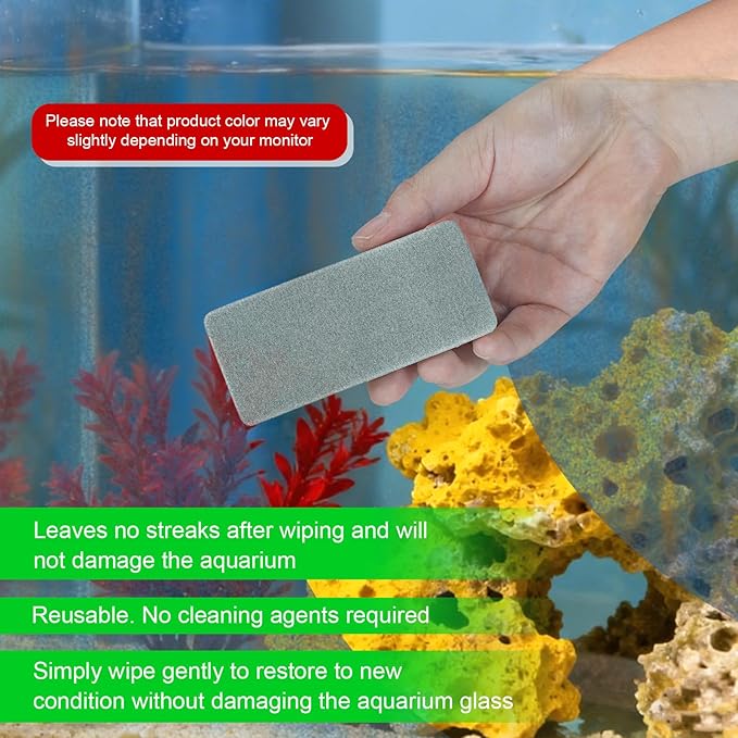 6pcs Fish Tank Cleaning Tools, Double-Sided EVA Aquarium Sponge Brush Glass - Image 4