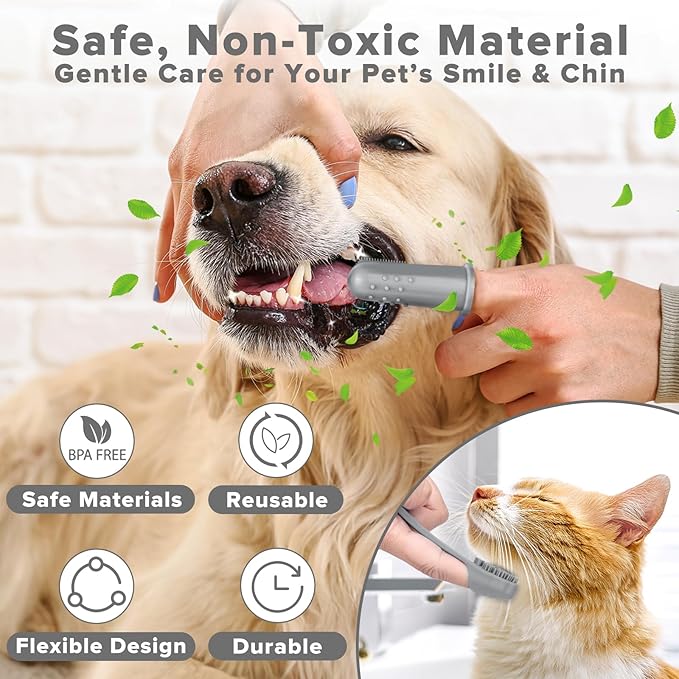 Augwind 6PCS Pet Grooming Kit for Dogs, Cats and Horses | Dog Washing Gloves | - Image 6