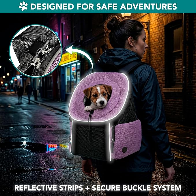PetAmi Dog Carrier Backpack, Hands Free Front Pet Carrier - Image 6