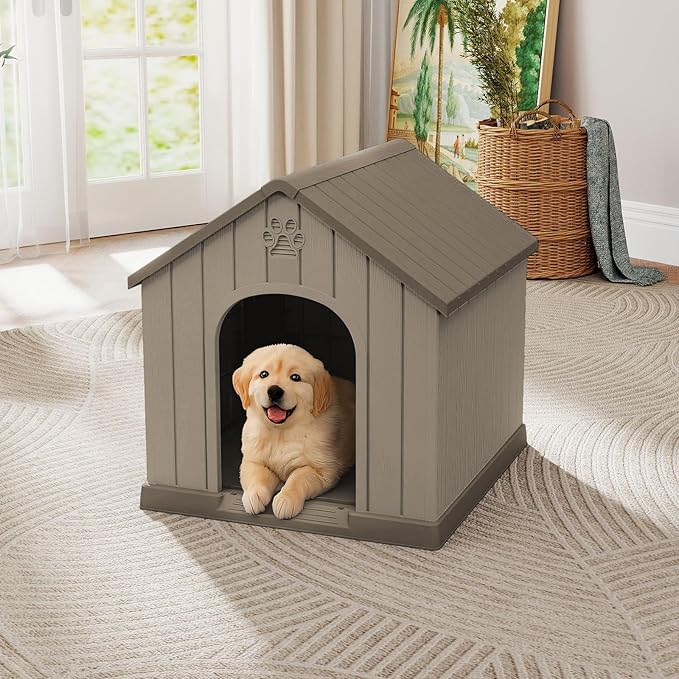 Small Dog House Indoor，Weatherproof Resin Outdoor Dog House - Image 4